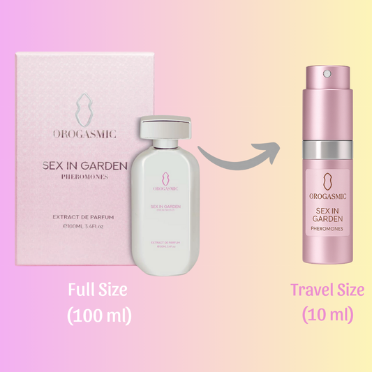 Orogasmic - Sex in the Garden | Regal White Floral Perfume with Pheromones 10ml TRAVELO refillable
