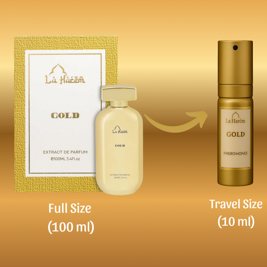 La Harem - Gold | Luxurious Amber & Vanilla Men's Perfume
10ml TRAVELO refillable