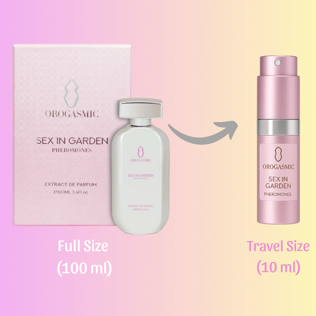 Orogasmic - Sex in the Garden | Regal White Floral Perfume with Pheromones 10ml TRAVELO refillable